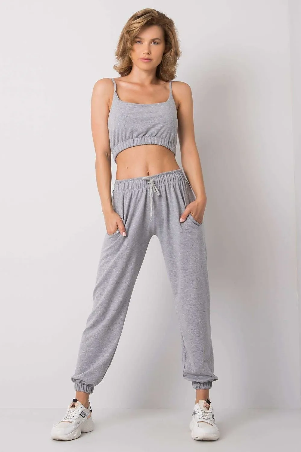 Adjustable Sports Set with Top and Sweatpants