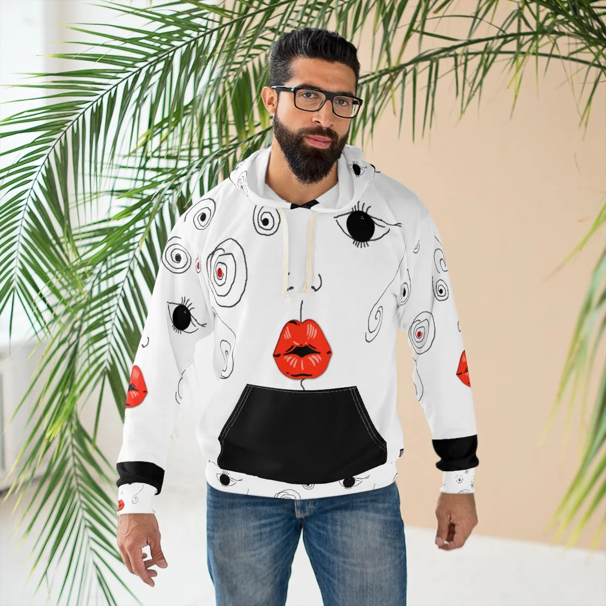 AOP Unisex Pullover Hoodie KISS