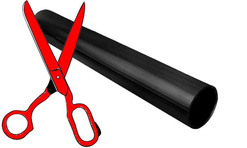 Cut-to-Size Curtain Rod 25mm, Black 1.0m-6.0m