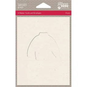 Jillibean Soup Shaker Cards with Envelopes 5.5 inch X4.25 inch 6 pack - Sweater*