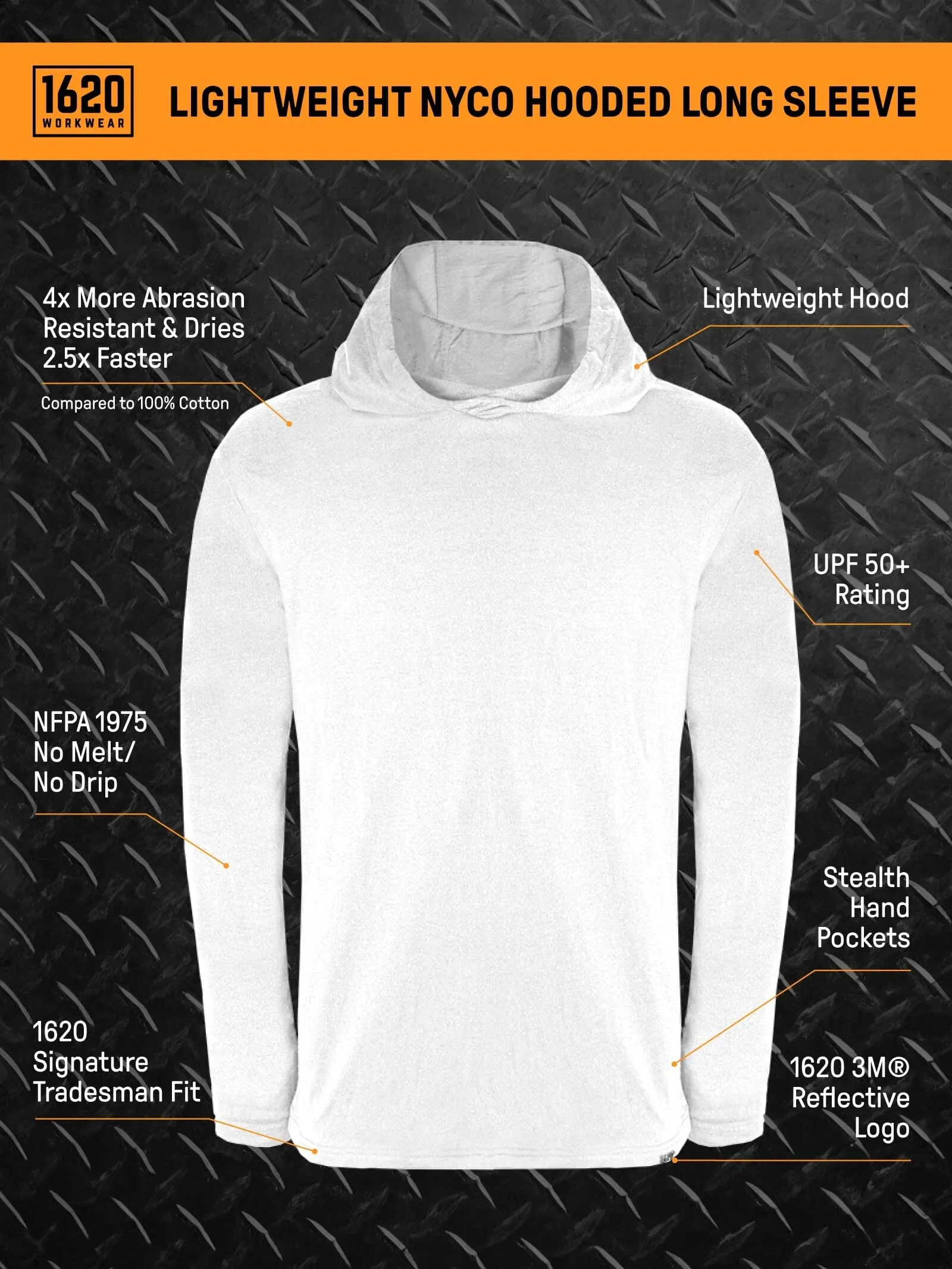 Lightweight NYCO Hooded Long Sleeve