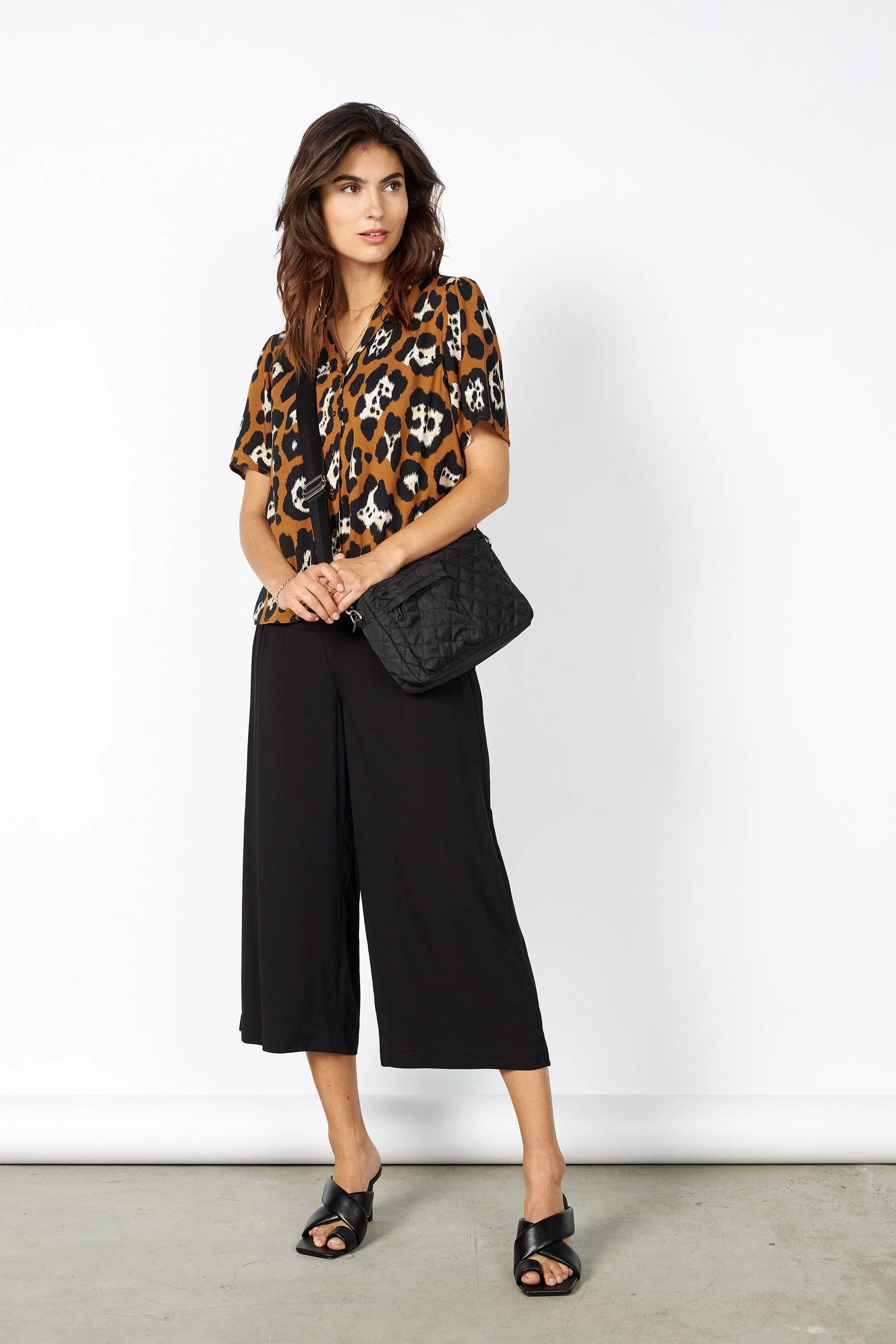 Radia Sustainable Viscose Culottes - Black