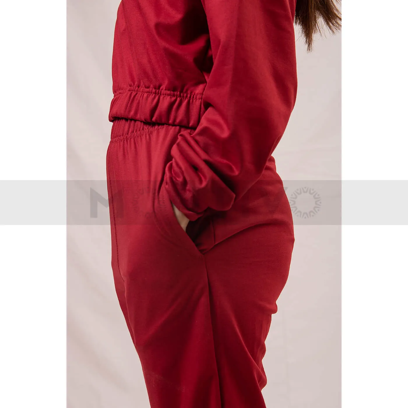 Red Oversized Co-Ord Set